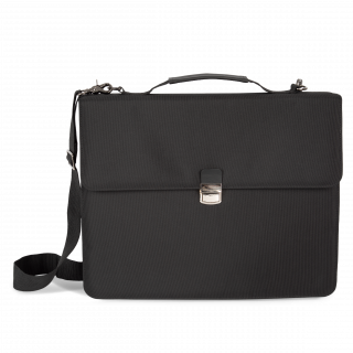 Sac porte-documents Kialma par K-loop KI5405 - Black personnalisable - Vue de face