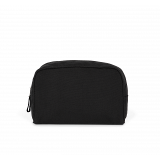 Trousse de toilette recyclée KI5703 - Black Night personnalisable - Vue de face