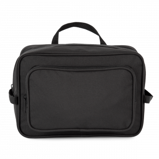 Trousse de toilette Kialma par K-loop KI5707 - Black personnalisable - Vue de face