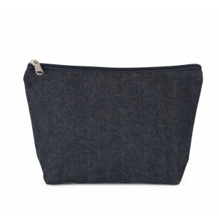 Pochette denim KI5710 - Recycled Denim personnalisable - Vue de face