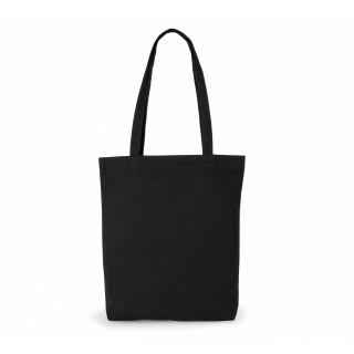 Sac cabas en coton "K-loop project" recyclé KI5808 - Black Jhoot personnalisable - Vue de face