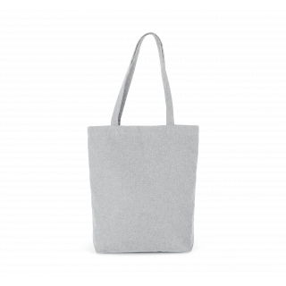 Sac cabas en coton "K-loop project" recyclé KI5808 - Oxford Grey Jhoot personnalisable - Vue de face