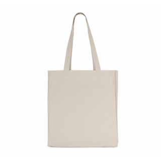 Tote bag avec fond et soufflet KI6203 - Natural personnalisable - Vue de face