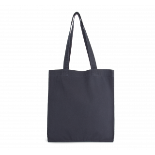 Tote bag avec fond et soufflet KI6203 - Washed Navy personnalisable - Vue de face