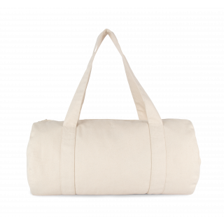 Sac polochon en coton biologique KI6602 - Natural personnalisable - Vue de face
