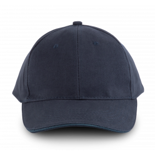 Orlando - casquette 6 panneaux KP011 - Navy personnalisable - Vue de face