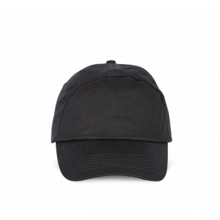 Bahia - Casquette 7 panneaux KP013 - Black personnalisable - Vue de face