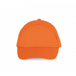 Bahia - Casquette 7 panneaux KP013 - Orange personnalisable - Vue de face