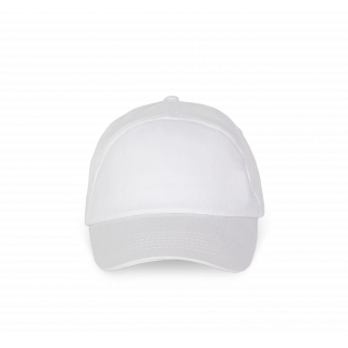Bahia - Casquette 7 panneaux KP013 - White personnalisable - Vue de face