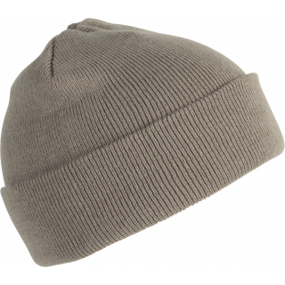 Bonnet tricoté KP031 - Grey personnalisable - Vue de face