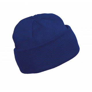 Bonnet tricoté KP031 - Royal Blue personnalisable - Vue de face