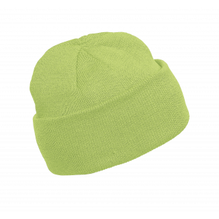 Bonnet tricoté KP031 - Lime personnalisable - Vue de face