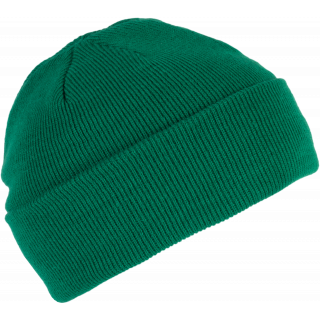 Bonnet tricoté KP031 - Kelly Green personnalisable - Vue de face
