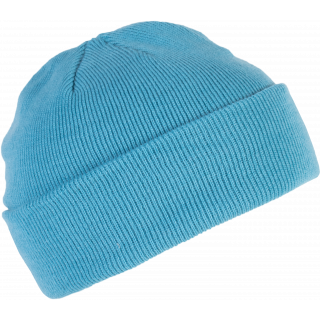 Bonnet tricoté KP031 - Surf Blue personnalisable - Vue de face
