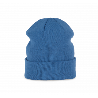 Bonnet tricoté KP031 - Light Royal Blue personnalisable - Vue de face