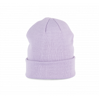 Bonnet tricoté KP031 - Light Violet personnalisable - Vue de face