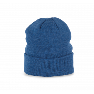 Bonnet tricoté KP031 - Ocean Blue Heather personnalisable - Vue de face