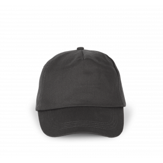 First - Casquette 5 panneaux KP034 - Dark Grey personnalisable - Vue de face