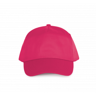 First - Casquette 5 panneaux KP034 - Fuchsia personnalisable - Vue de face