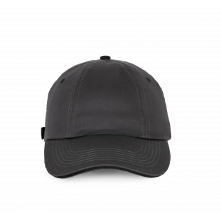 Top - Casquette 6 panneaux KP036 - Dark Grey / Black personnalisable - Vue de face