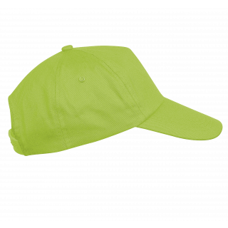 First kids - Casquette enfant 5 panneaux KP041 - Lime personnalisable - Vue de face