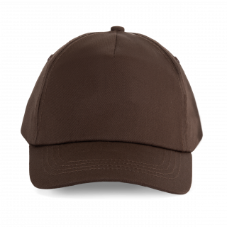 First kids - Casquette enfant 5 panneaux KP041 - Chocolate personnalisable - Vue de face