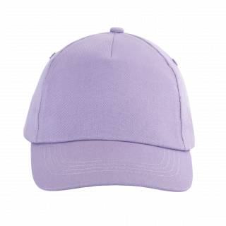 First kids - Casquette enfant 5 panneaux KP041 - Light Violet personnalisable - Vue de face