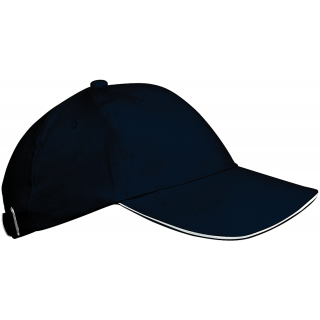Orlando kids - Casquette 6 panneaux KP042 - Navy / White personnalisable - Vue de face