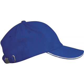 Orlando kids - Casquette 6 panneaux KP042 - Royal Blue / White personnalisable - Vue de face