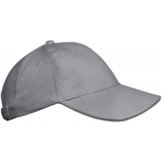 Orlando kids - Casquette 6 panneaux KP042 - Light Grey / Dark Grey personnalisable - Vue de face