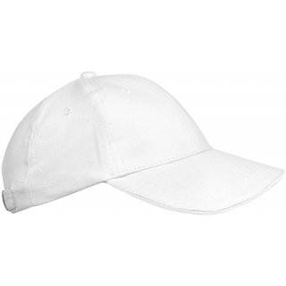 Orlando kids - Casquette 6 panneaux KP042 - White personnalisable - Vue de face