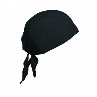 Cap bandana - Bandana unisexe KP044 - Black personnalisable - Vue de face