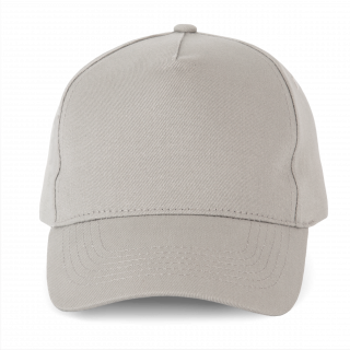 Action II - Casquette 5 panneaux KP051 - Light Grey personnalisable - Vue de face