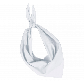 Fiesta - Bandana KP064 - White personnalisable - Vue de face
