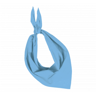 Fiesta - Bandana KP064 - Sky Blue personnalisable - Vue de face