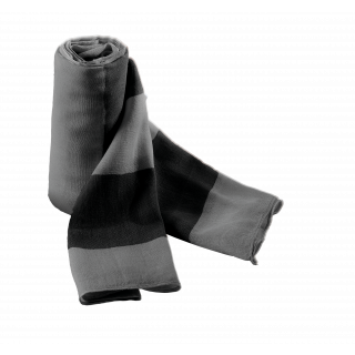 Chèche KP067 - Black / Dark Grey personnalisable - Vue de face