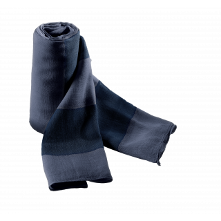 Chèche KP067 - Navy / Stone Blue personnalisable - Vue de face