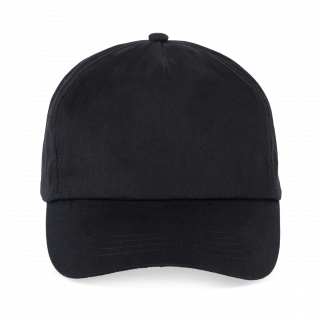 Casquette 5 panneaux KP088 - Black personnalisable - Vue de face