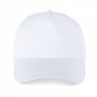 Casquette 5 panneaux KP088 - White personnalisable - Vue de face