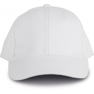 Casquette 6 panneaux KP108 - White personnalisable - Vue de face