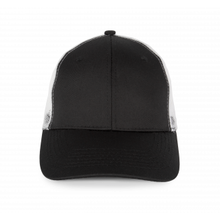 Casquette Trucker KP110 - Black / White personnalisable - Vue de face