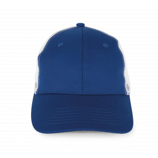 Casquette Trucker KP110 - Royal Blue / White personnalisable - Vue de face