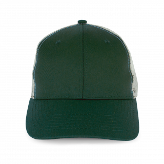 Casquette Trucker KP110 - Forest Green / Light Grey personnalisable - Vue de face