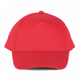 Casquette coton - 5 panneaux KP116 - Red personnalisable - Vue de face