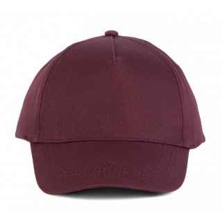Casquette coton - 5 panneaux KP116 - Burgundy personnalisable - Vue de face