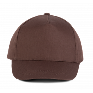 Casquette coton - 5 panneaux KP116 - Chocolate personnalisable - Vue de face