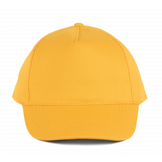 Casquette coton - 5 panneaux KP116 - Yellow personnalisable - Vue de face
