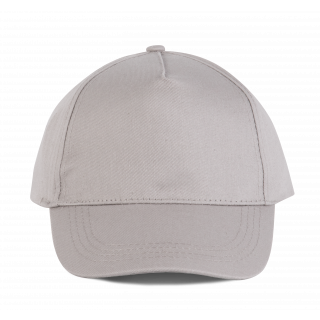 Casquette coton - 5 panneaux KP116 - Light Grey personnalisable - Vue de face