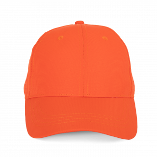 Casquette à panneaux perforé - 6 panneaux KP118 - Sunset Orange personnalisable - Vue de face