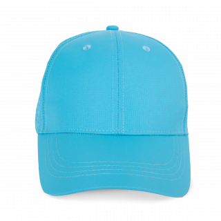 Casquette à panneaux perforé - 6 panneaux KP118 - Surf Blue personnalisable - Vue de face